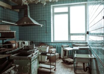 white and brown wooden desk